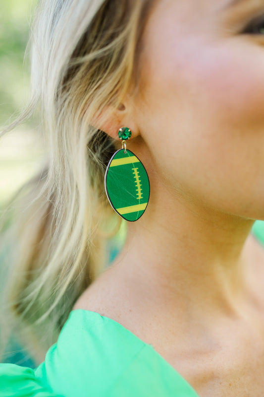 Green/Gold Acrylic Footballs