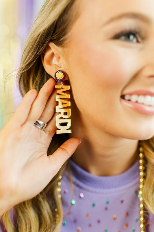 Gold Mirror MARDI GRAS Drops