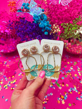 Load image into Gallery viewer, Gameday Glitter Top Hoops