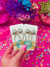 Load image into Gallery viewer, Gameday Glitter Top Hoops