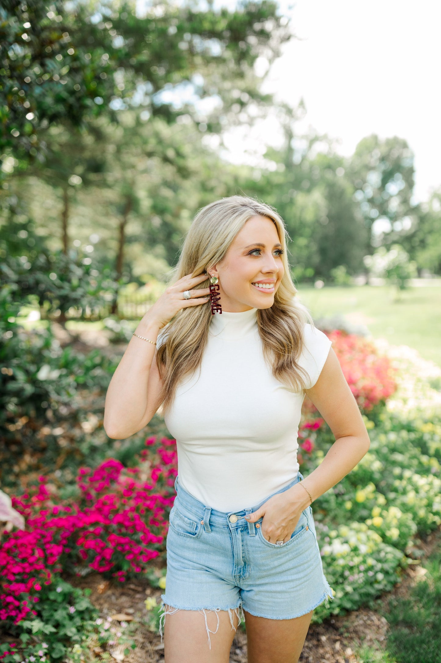 Acrylic Maroon Gameday Drops