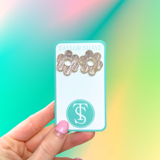 Acrylic Flower Studs