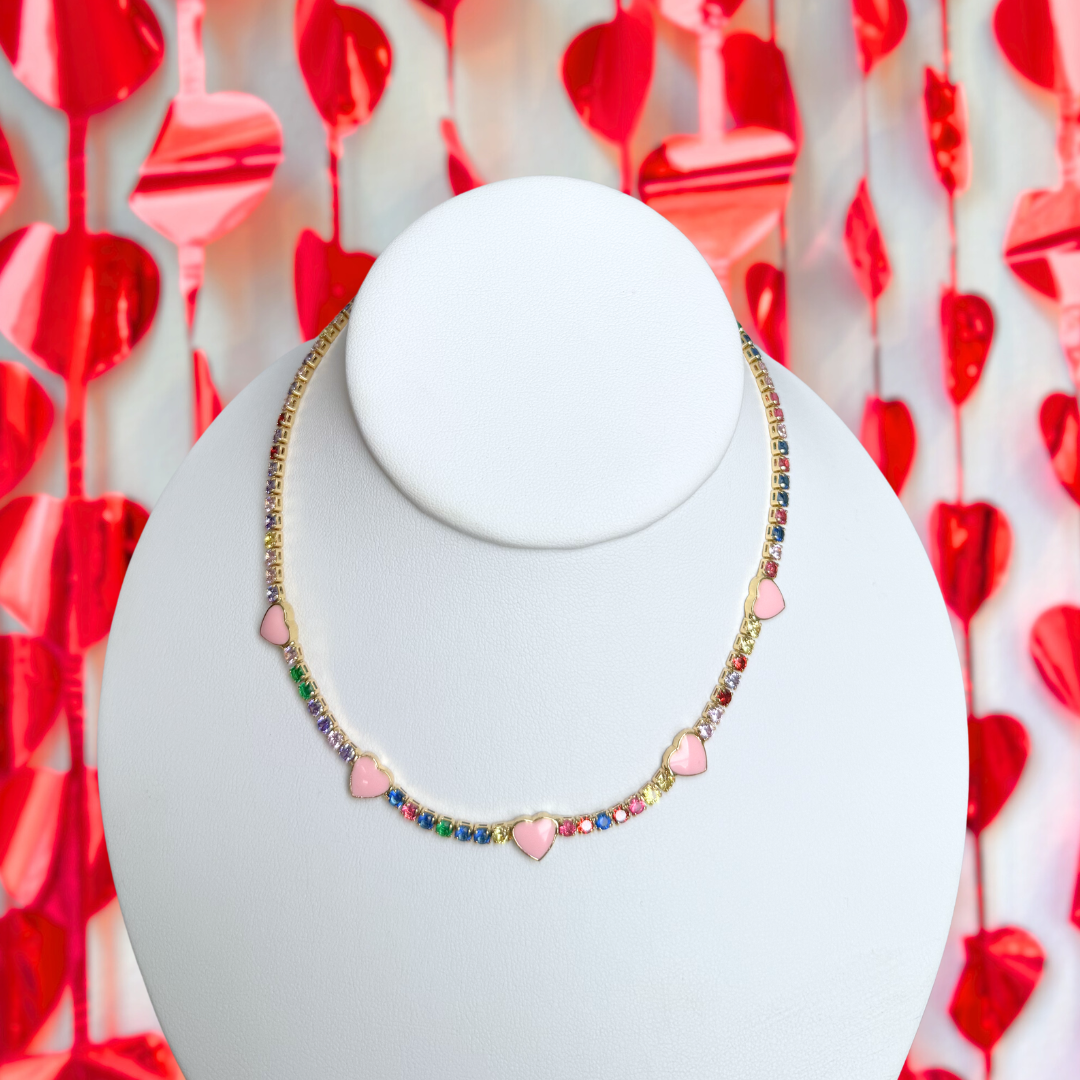 Heart CZ Necklace