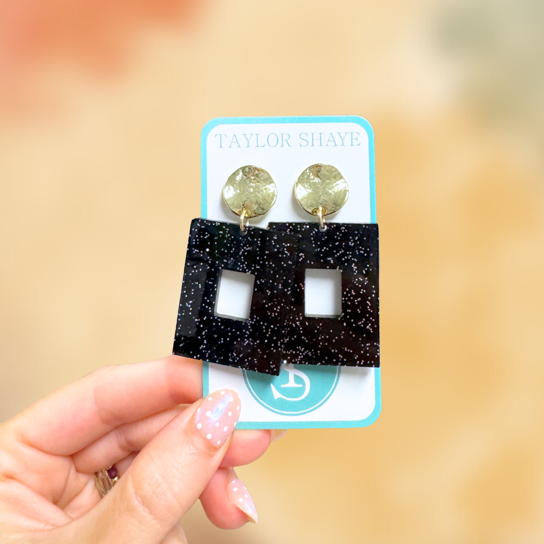 Black Sparkle MINI Naomi Drops