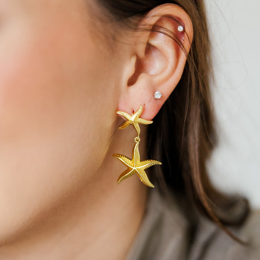 Double Starfish Stud