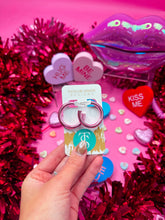 Load image into Gallery viewer, Valentine's Metallic  Hoops