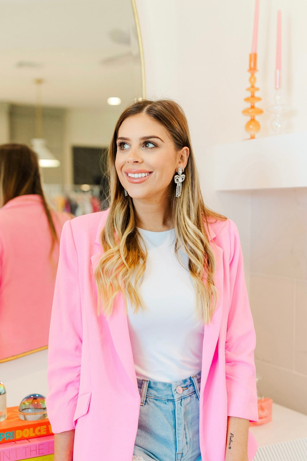 Glam Beaded Bow Drops