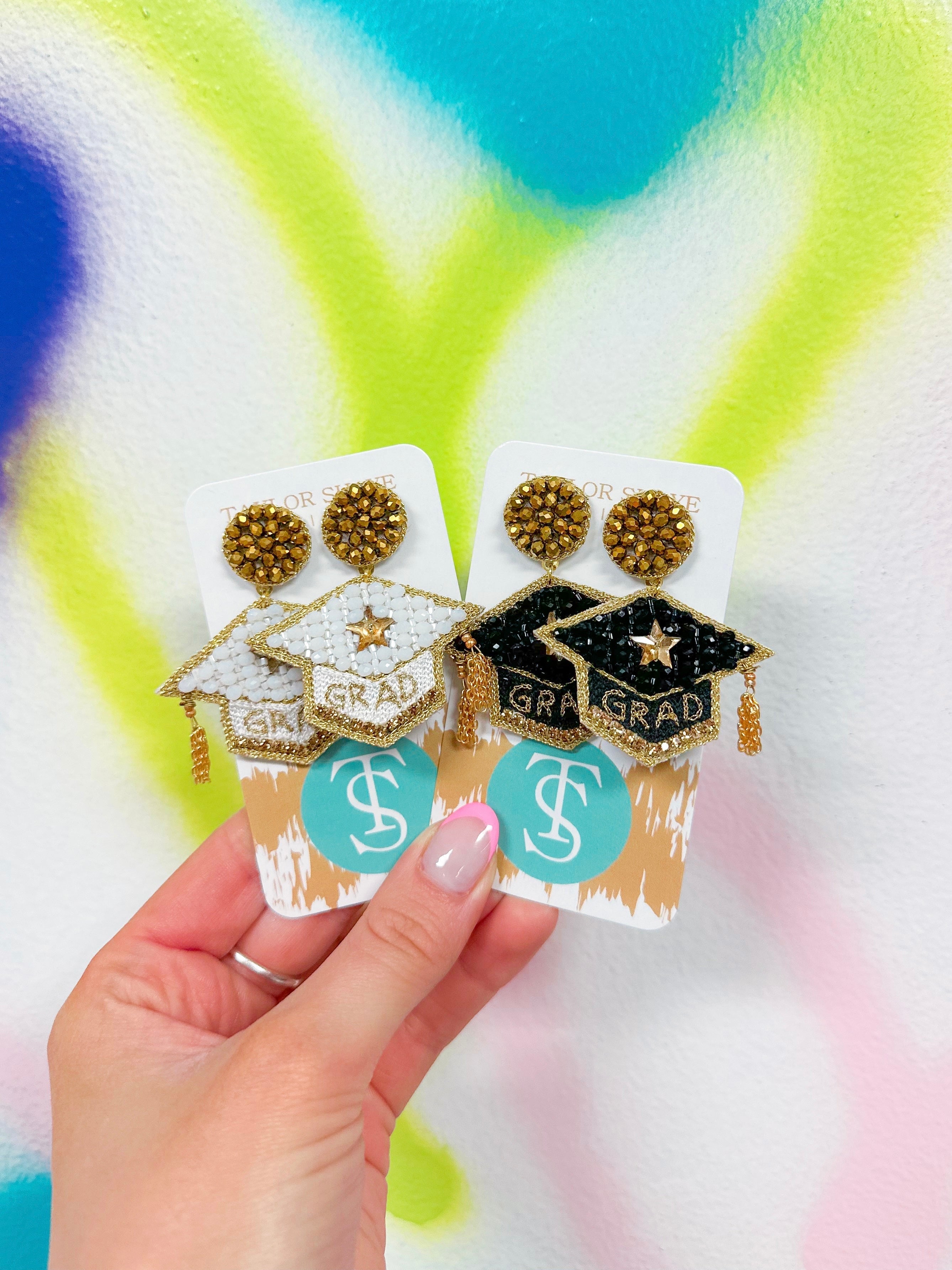 Beaded Grad Cap – Taylor Shaye Designs