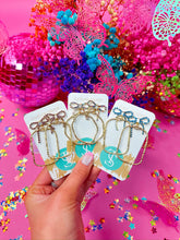 Load image into Gallery viewer, Colorful Nina Bow Hoops