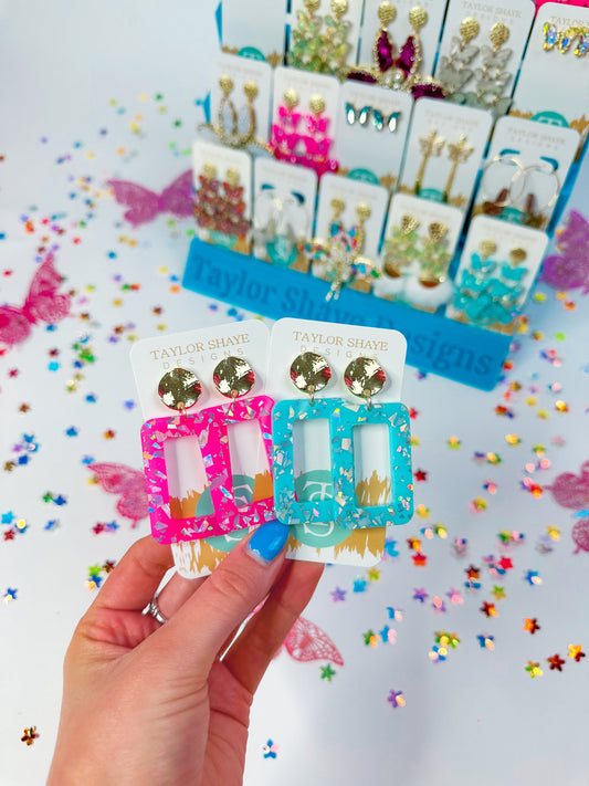 Cotton Candy Rectangle Drops