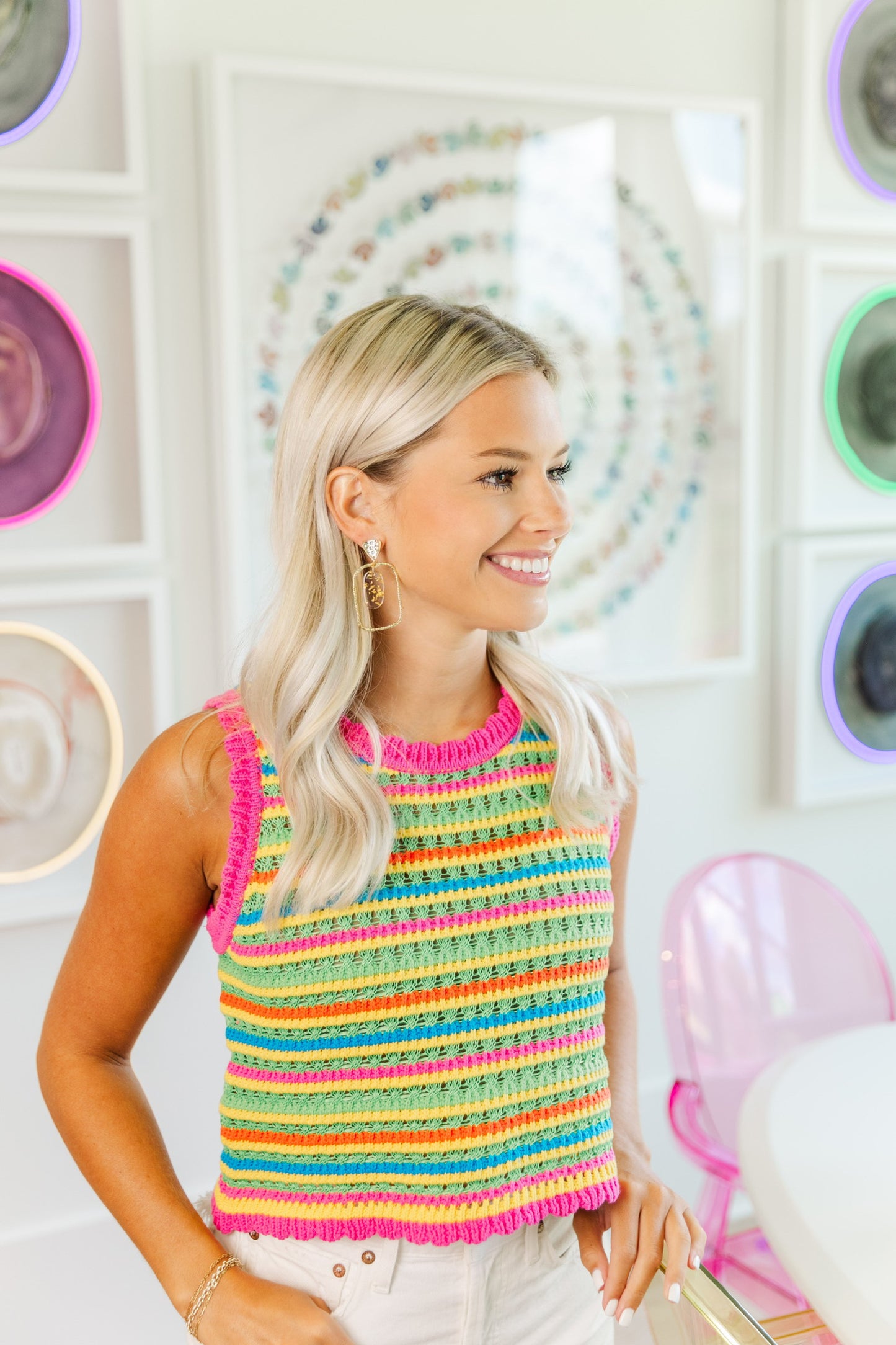 Gold Leaf Oval Hoops