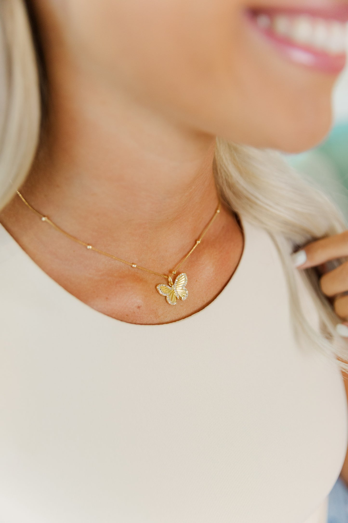 Laura Butterfly Necklace