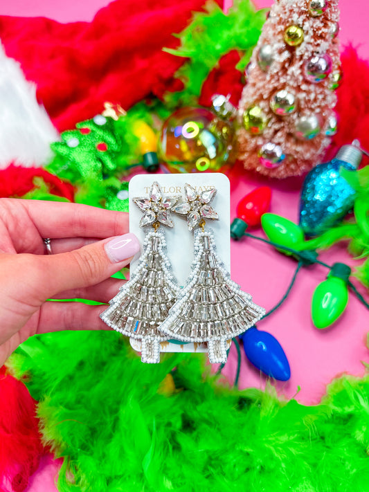 Beaded Crystal Christmas Tree