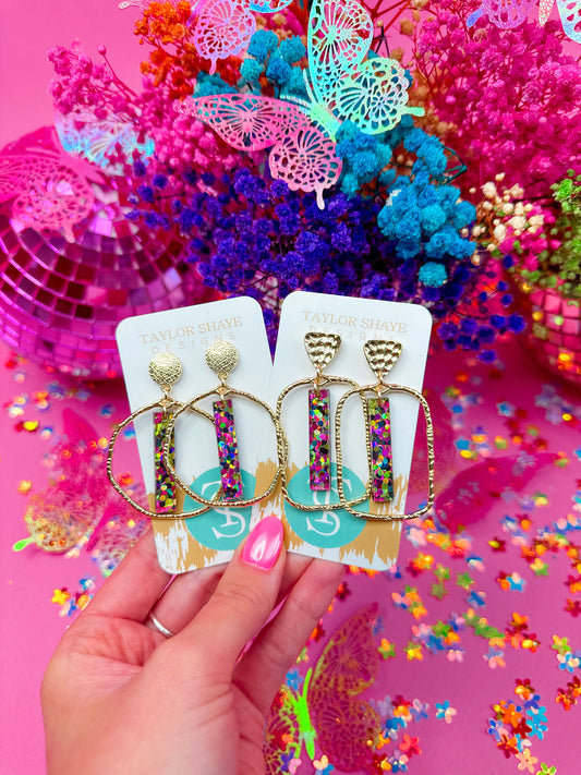 Sassy Dots Stick Hoops