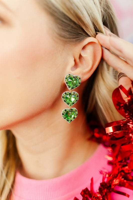 Rosaline Triple Beaded Hearts