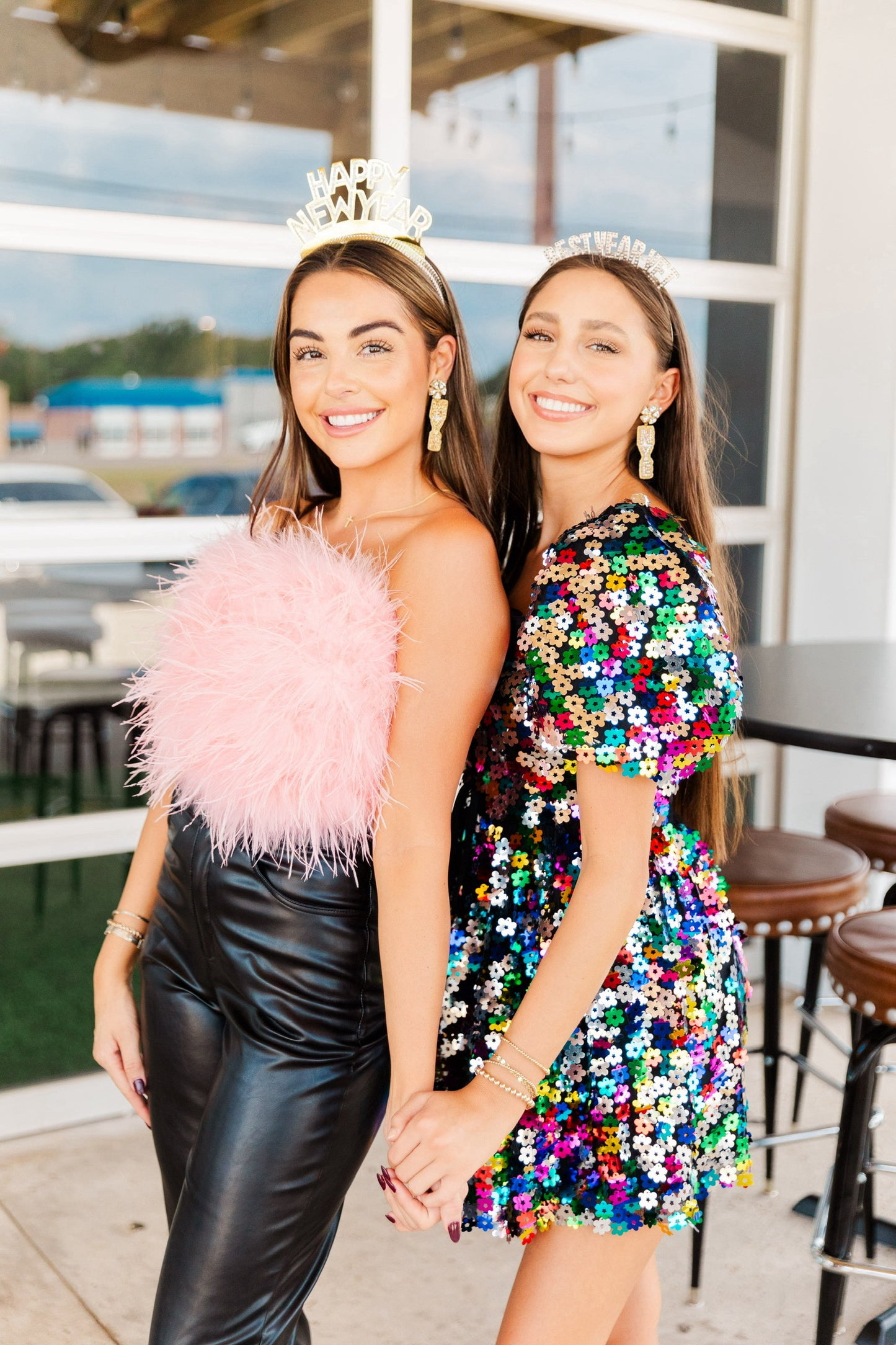 Beaded Gold NYE Drops