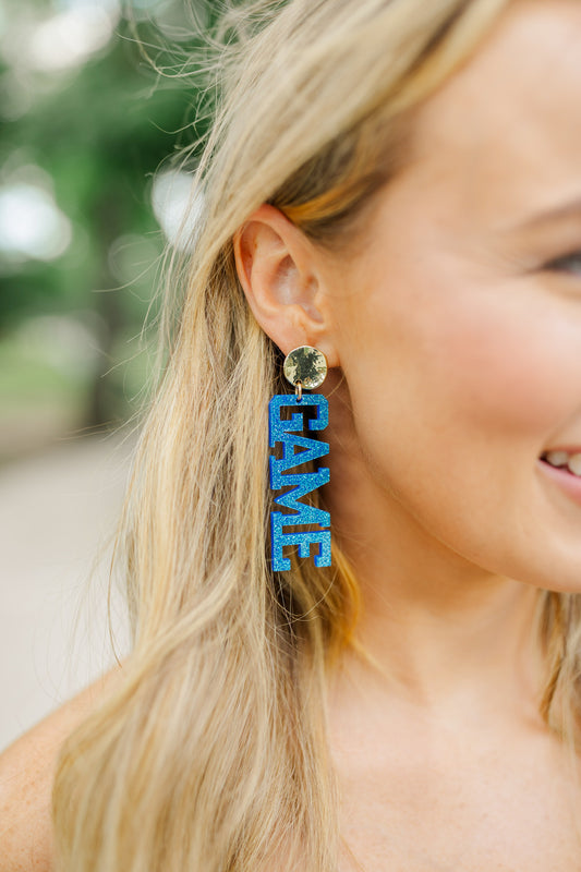 Acrylic Blue/Orange Gameday Drops