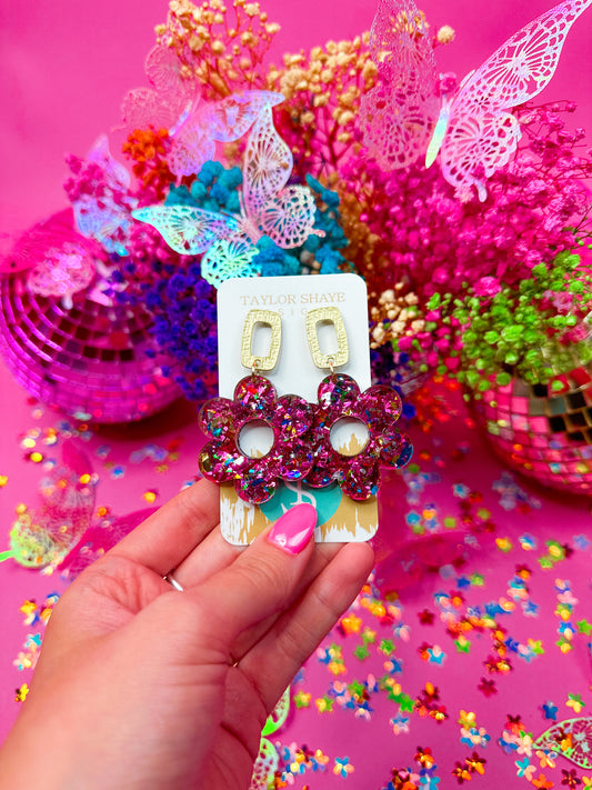 Pink Unicorn Rylee Flower Drops