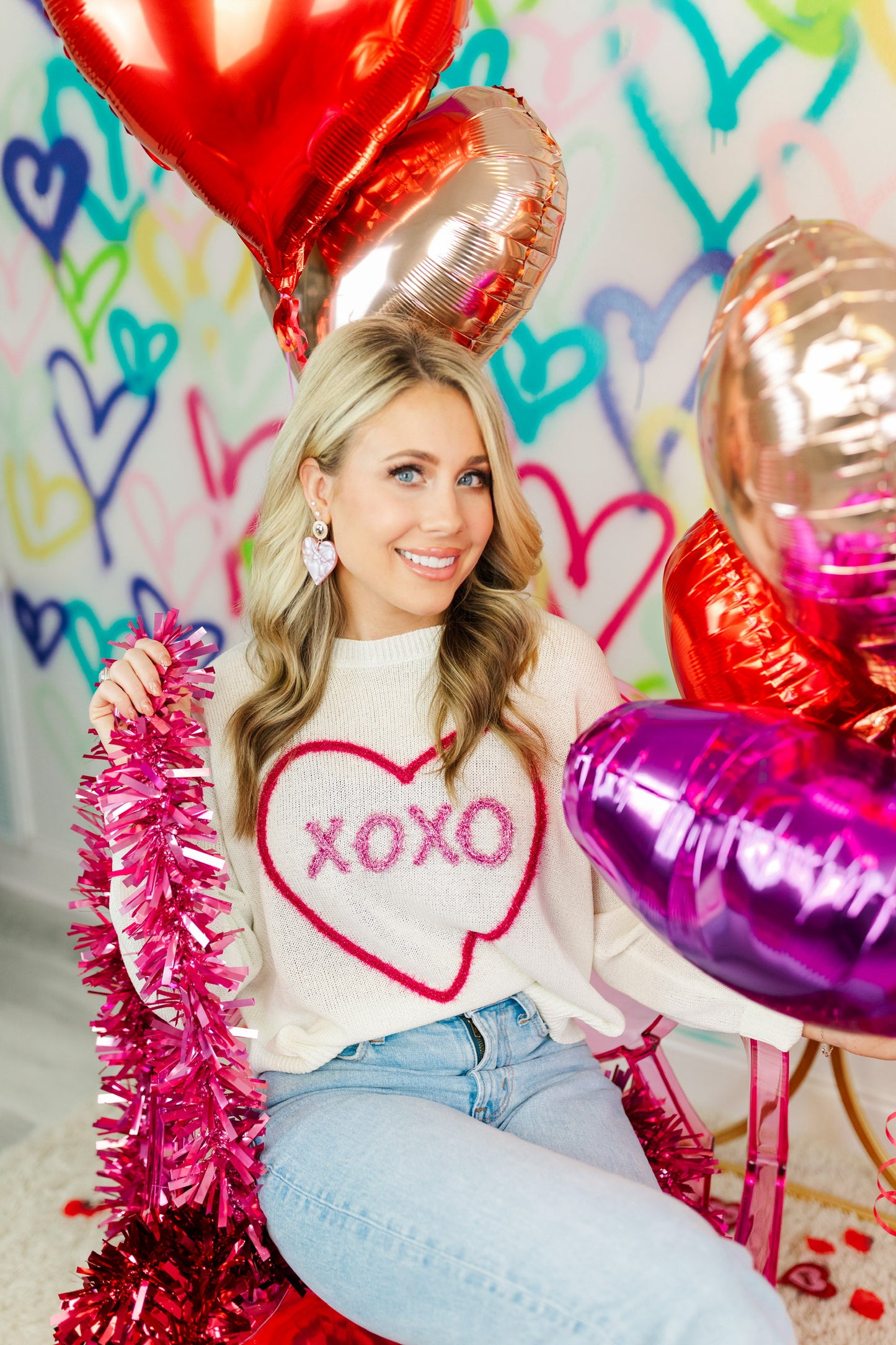 Sweetie Acrylic Heart Drops