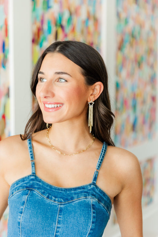 Madonna Star Chain Drops