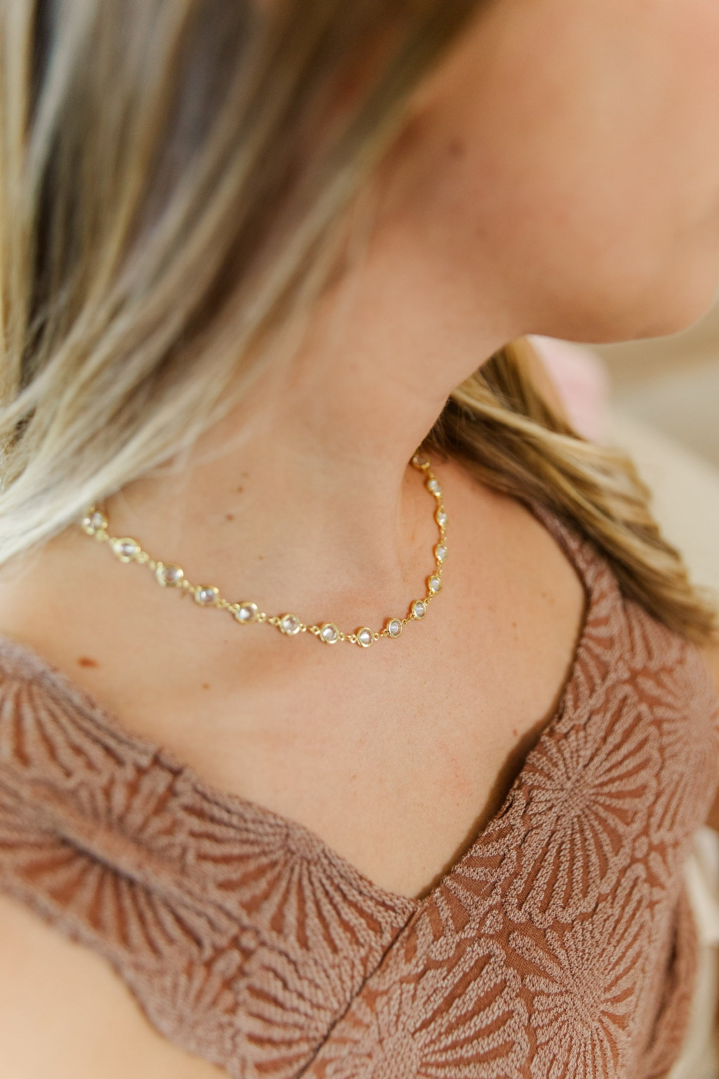 CZ Chain Layering Chokers