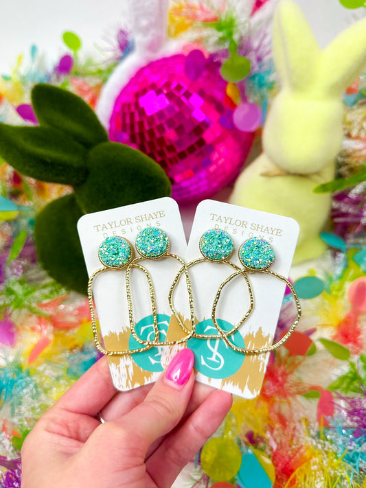 Gameday Glitter Top Hoops