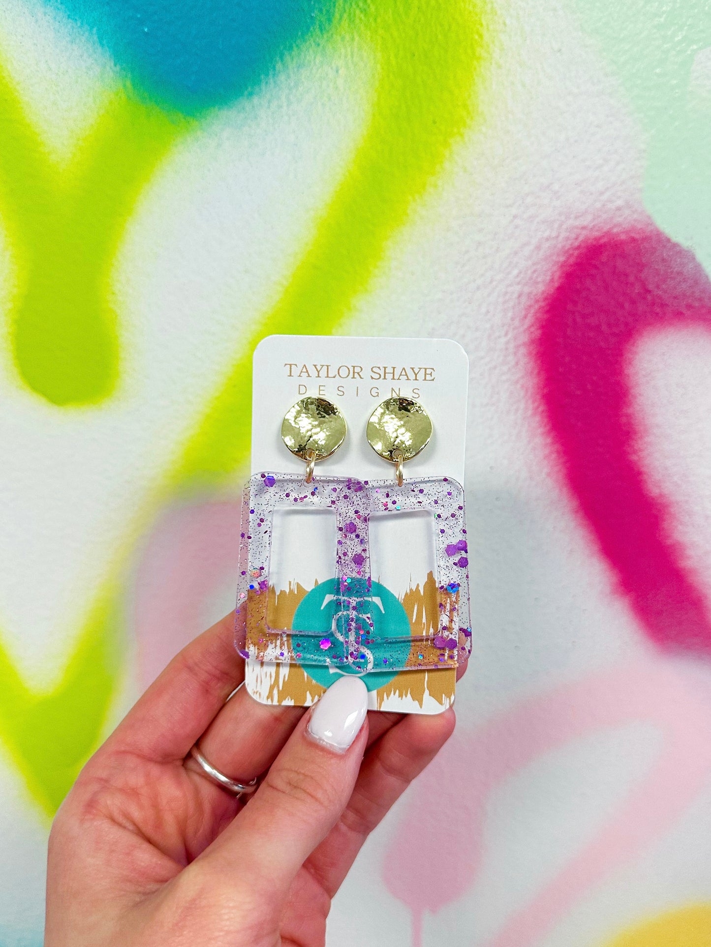 Summer Fun Confetti Rectangle Drops