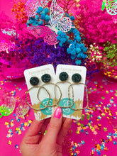 Load image into Gallery viewer, Gameday Glitter Top Hoops