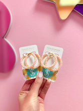 Load image into Gallery viewer, Valentine Glitter Hoops