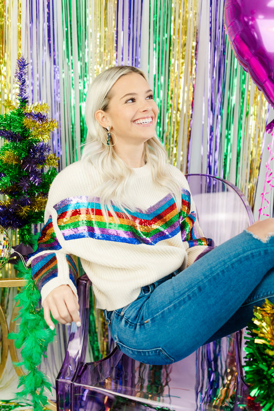 Mardi Gras Stick Hoops