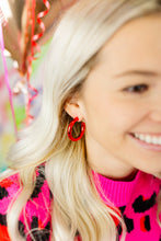 Load image into Gallery viewer, Valentine's Metallic  Hoops