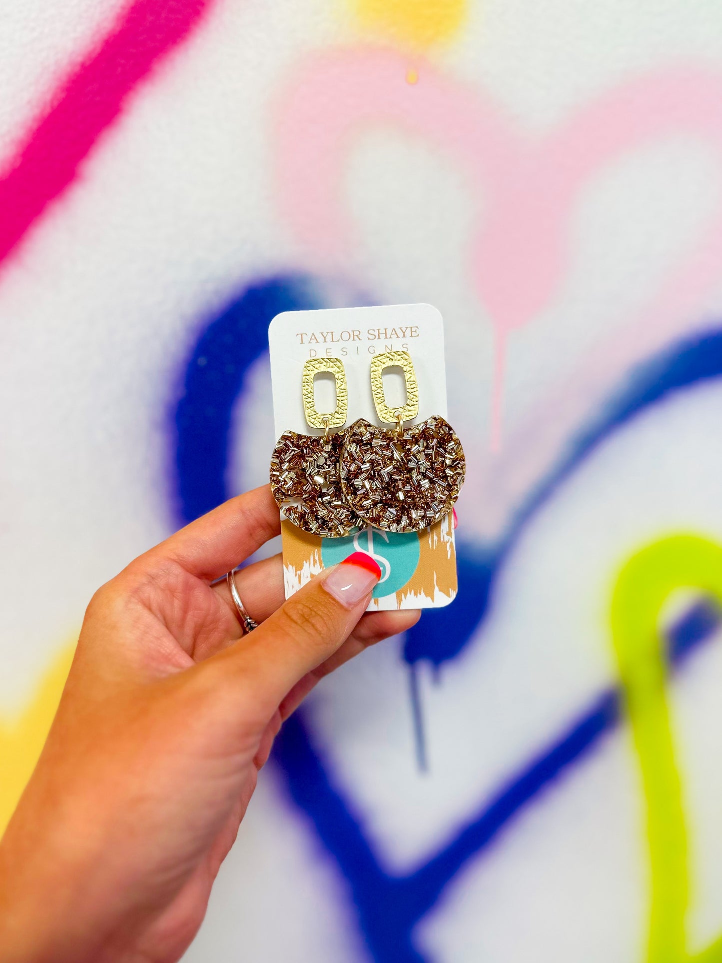 Gold Brighter Days Oval Drops