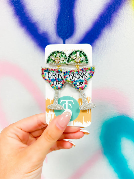 Drink Up Beaded Drops