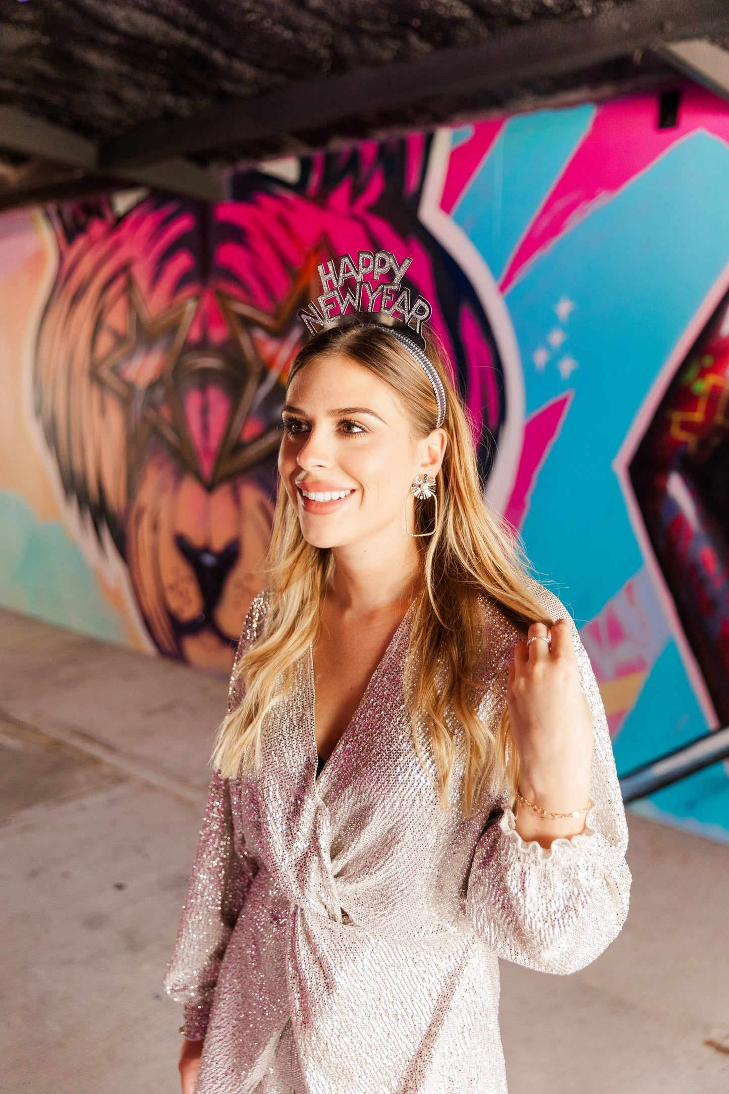 Silver/Black Sequin Sunburst Hoops