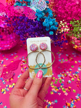 Load image into Gallery viewer, Gameday Glitter Top Hoops
