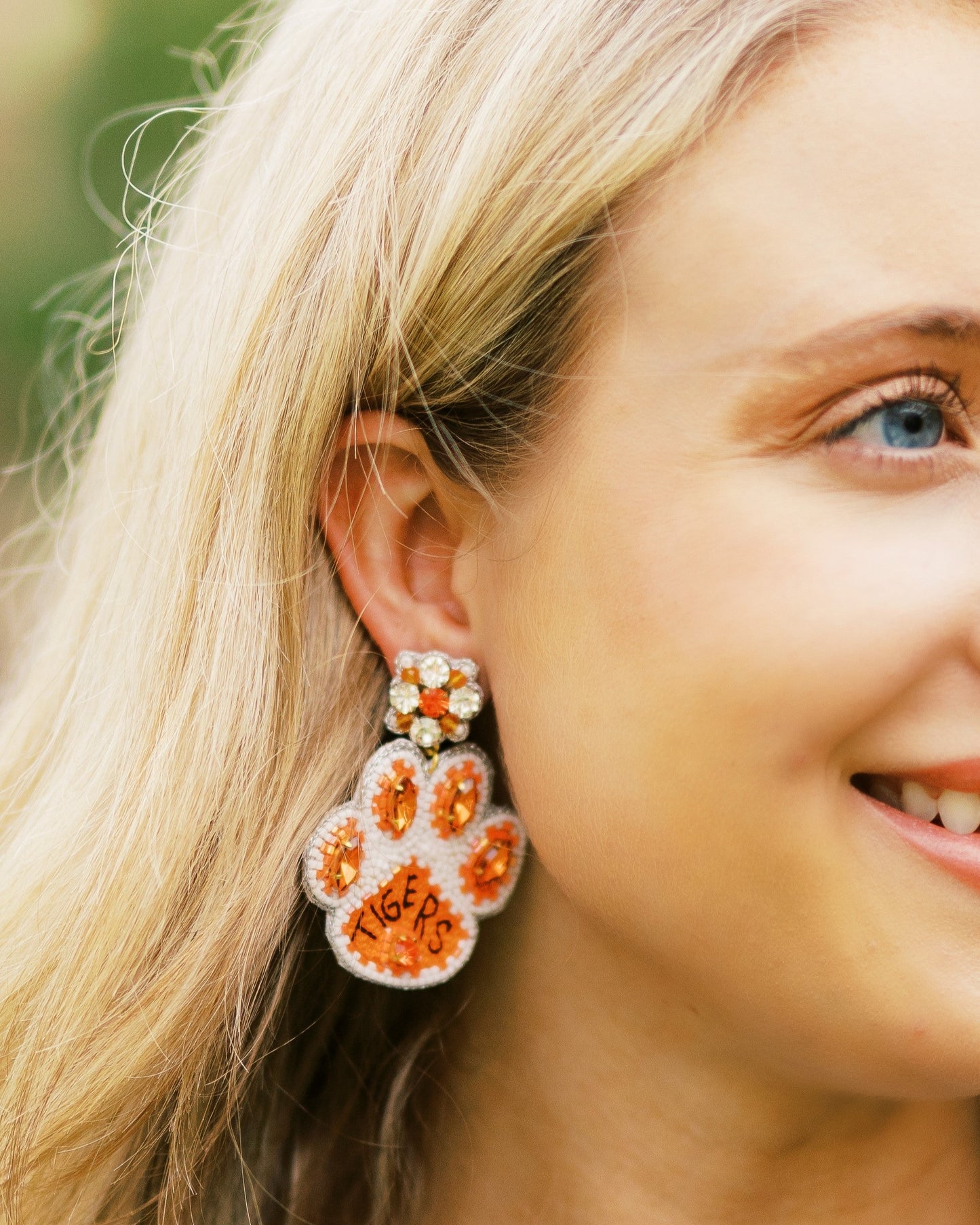 White & Orange Tiger Paw