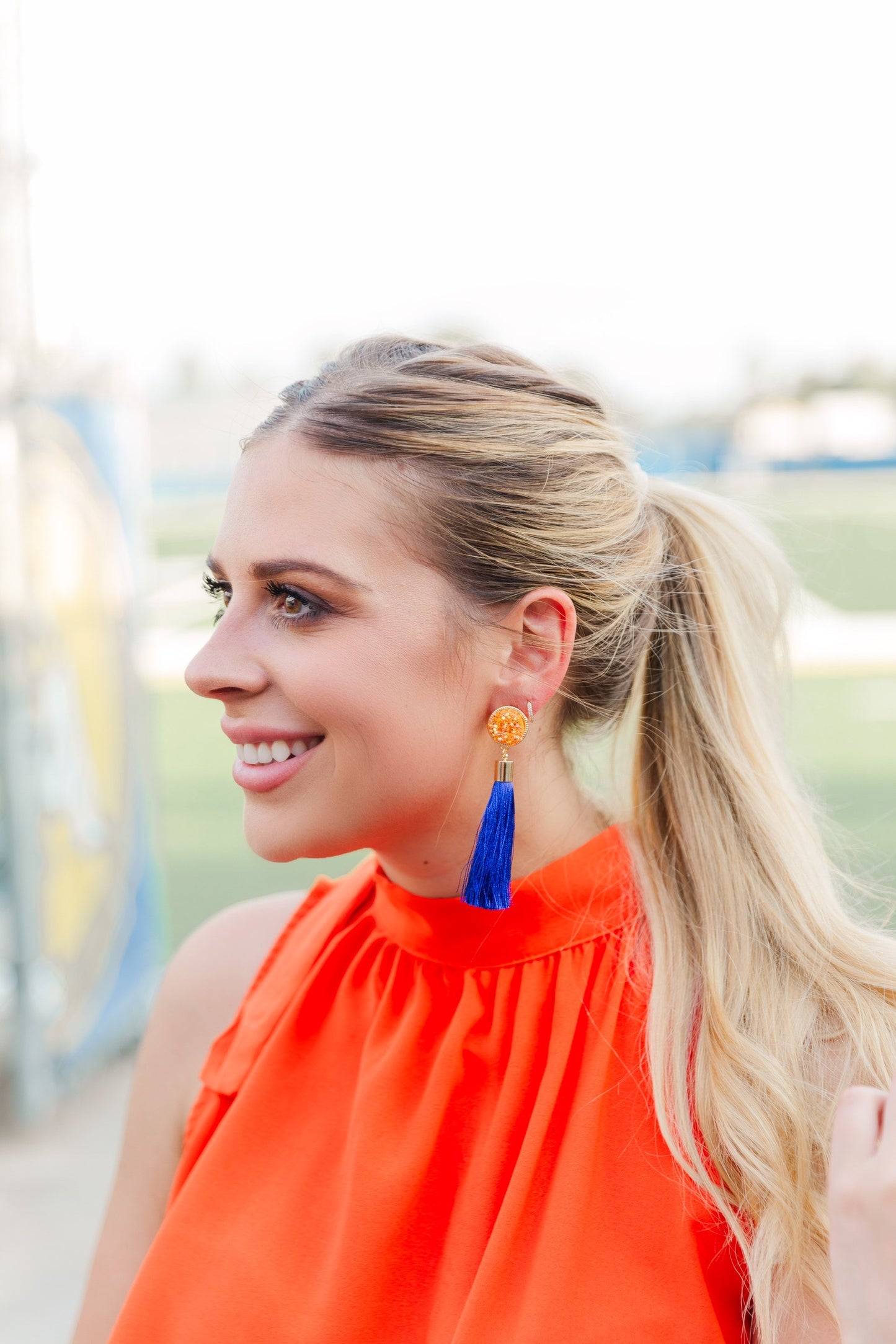Royal Blue Silk Tassels
