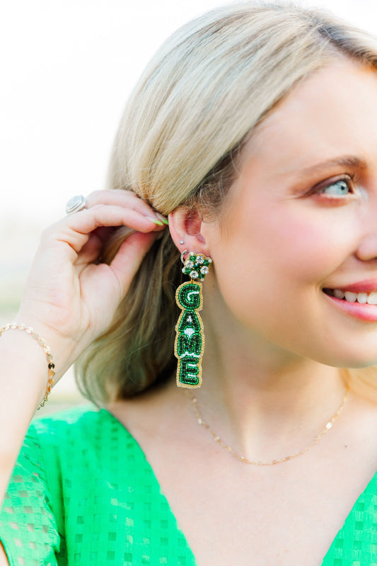 Green/White Gameday Drops