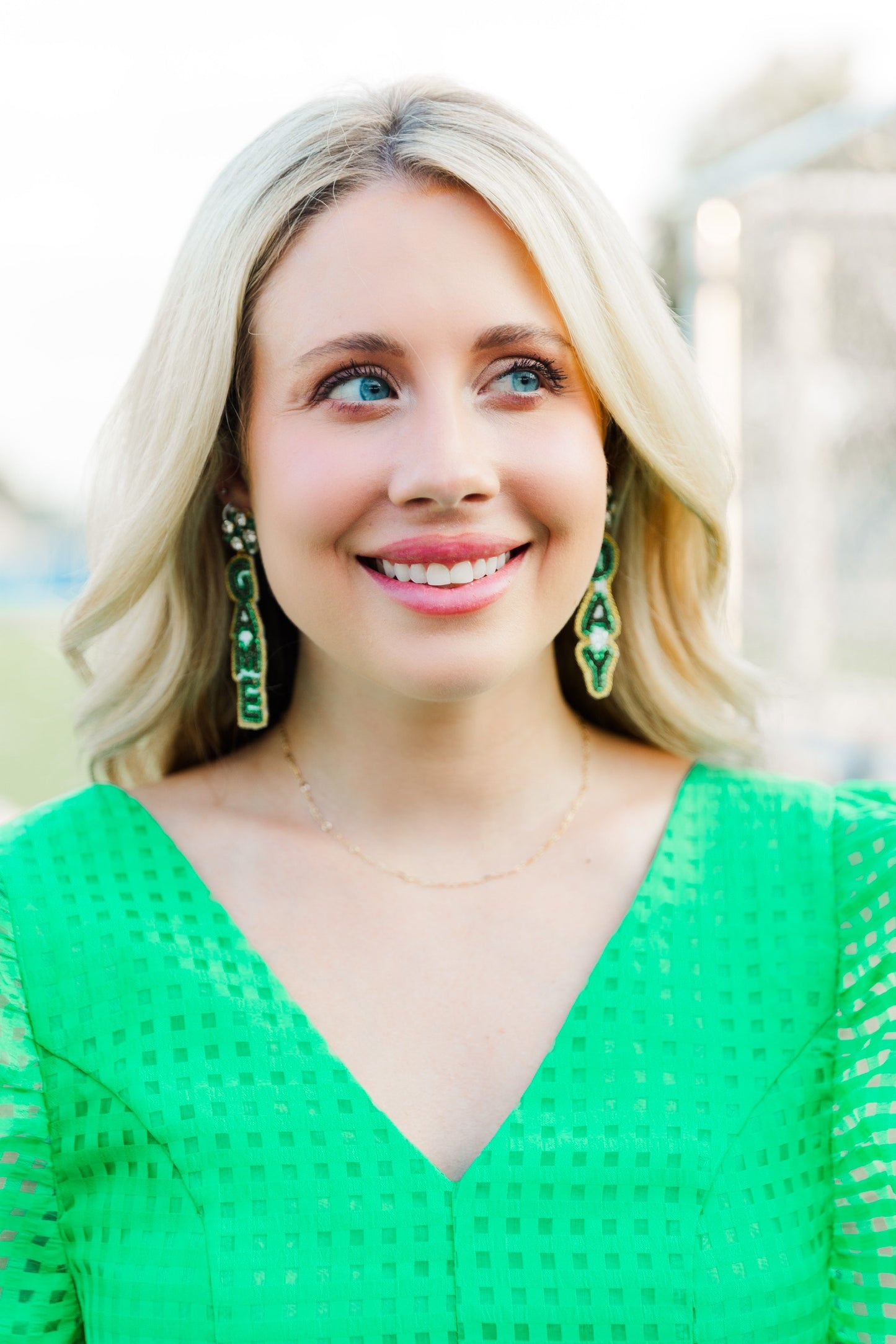 Green/White Gameday Drops