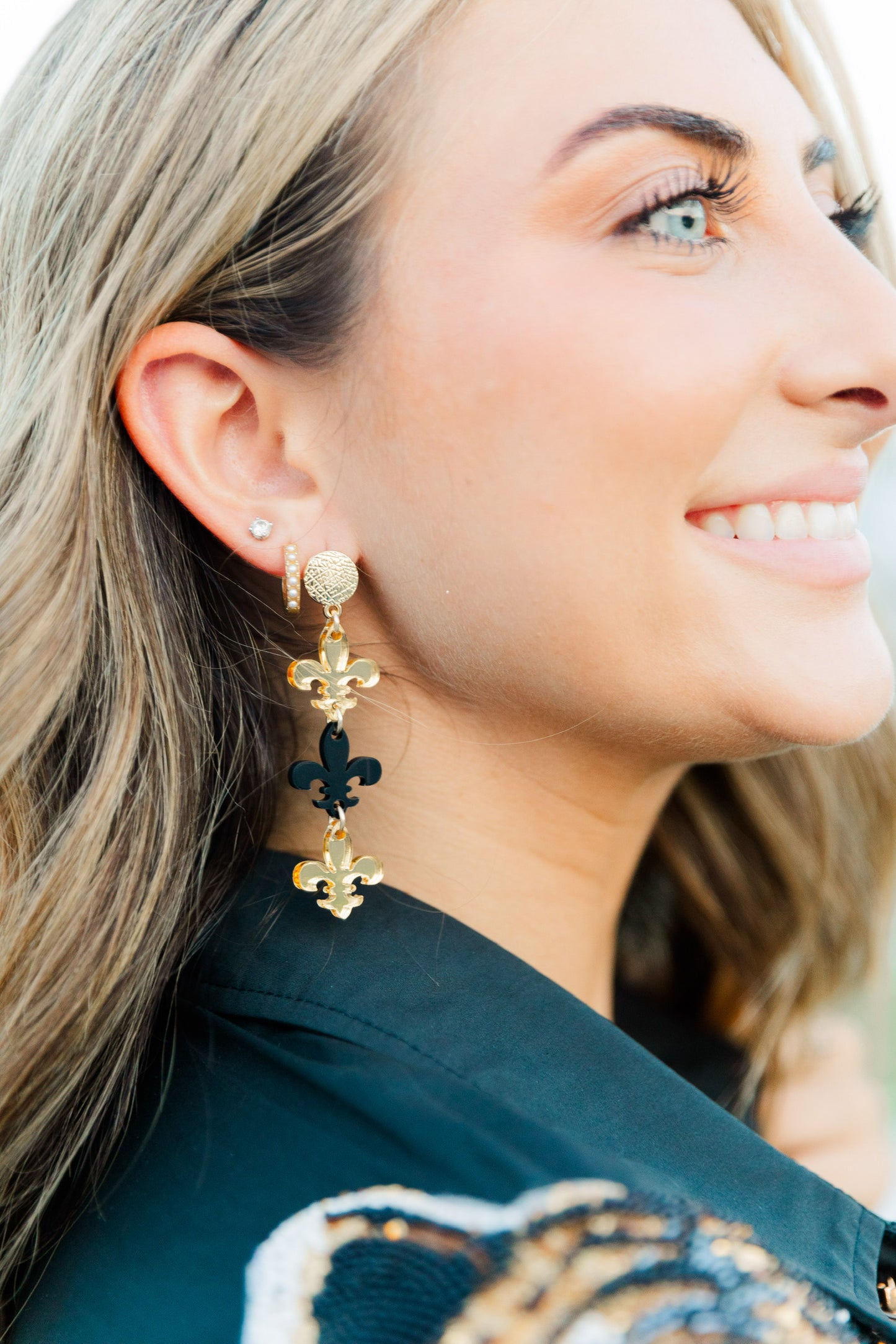 Triple Fleur de Lis Drops