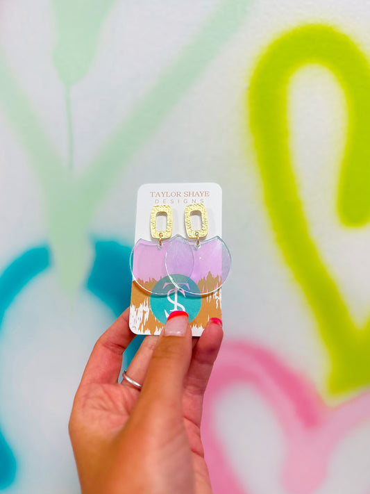 Iridescent Oval Drops