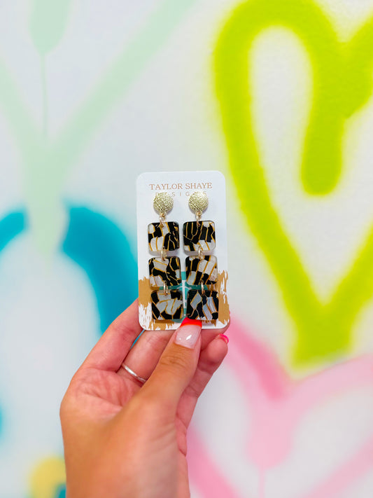 Black Marble Polly Drops