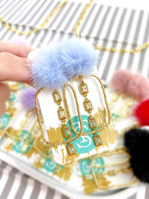 Load image into Gallery viewer, Puff Crystal CZ Hoops