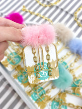 Load image into Gallery viewer, Puff Crystal CZ Hoops