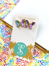 Load image into Gallery viewer, Colorful Crystal Butterfly Studs