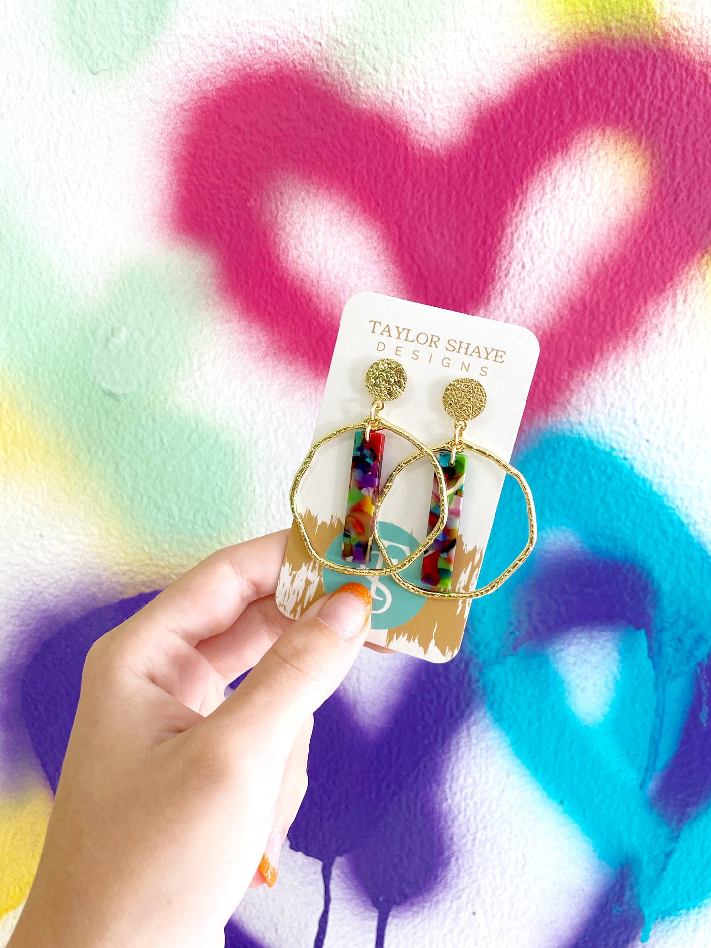 Rainbow Stick Hoops
