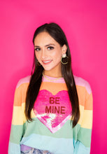 Load image into Gallery viewer, Pink Sequin Sunburst Hoops