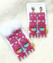 Load image into Gallery viewer, Barbie Pink Bride Earrings