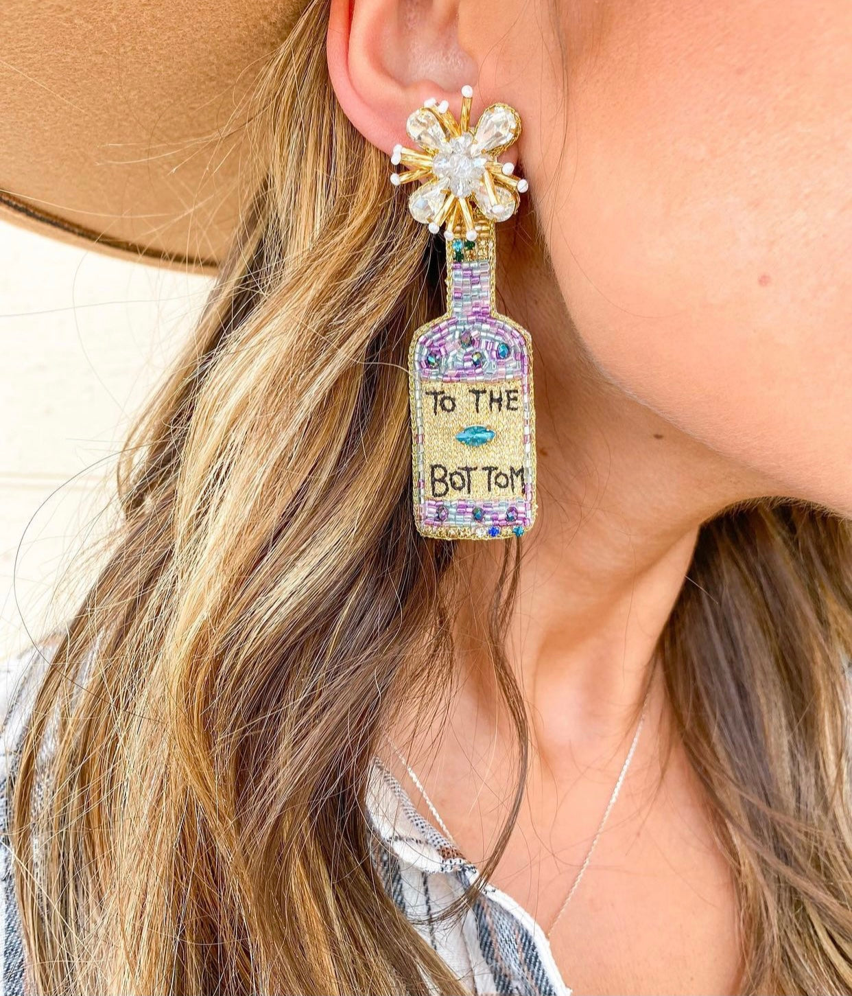 Custom Beaded “To The Bottom”