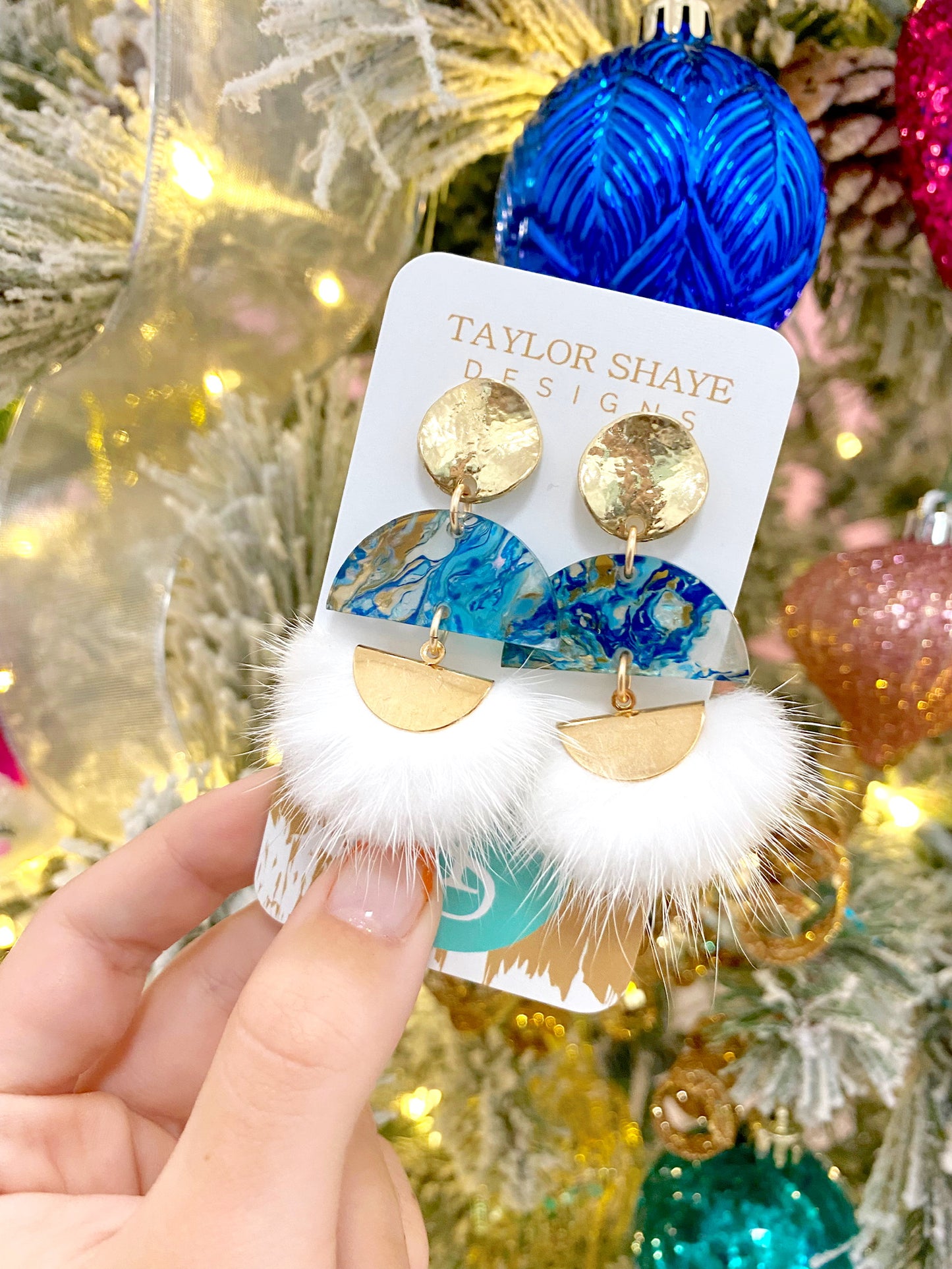 Blue Marble Tassels